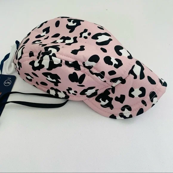 NWT Coat and Tails Pink and Black Leopard Dog Hat L/XL - Picture 1 of 5